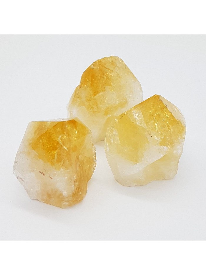 Pointe Citrine Brute Vertus Pierre Lithoth Rapie Gaiance Min Raux