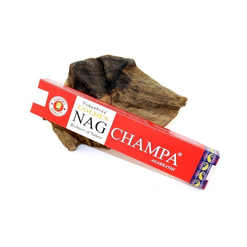Encens Golden Nag Champa Rouge en bâtonnets proposé par Gaiance Minéraux