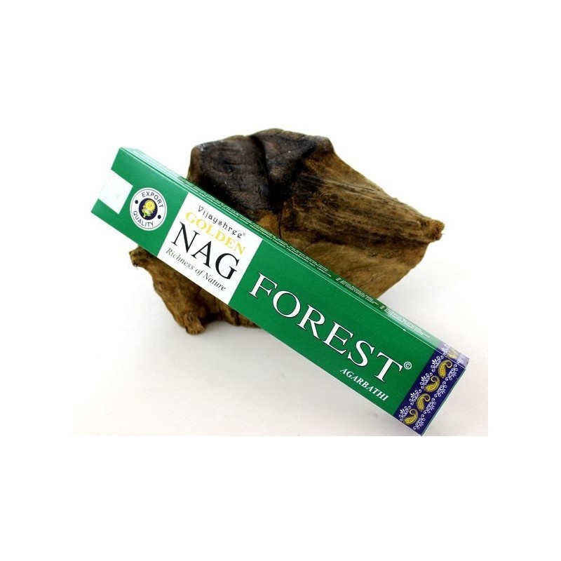 Encens Golden Nag Forest en bâtonnets proposé par Gaiance Minéraux
