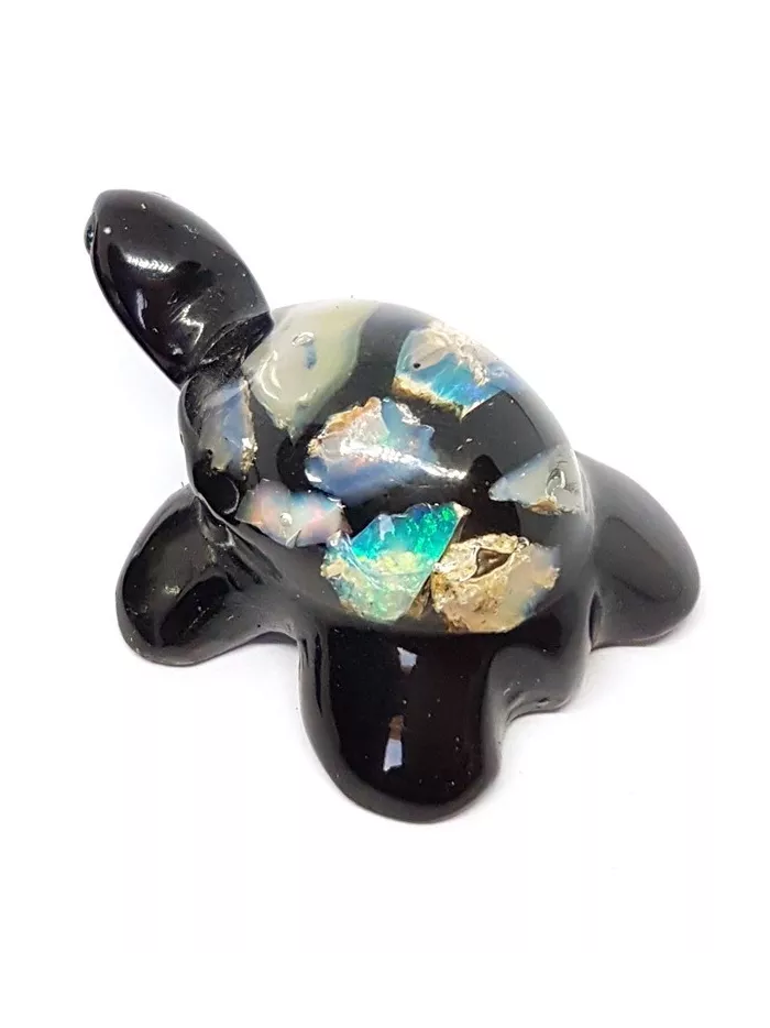 Orgonite Tortue Opale Noble 4 cm - Vertus, Bienfaits et Propriétés ...