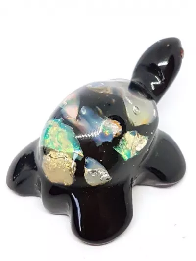 Orgonite Tortue Opale Noble 4 cm - Vertus, Bienfaits et Propriétés ...