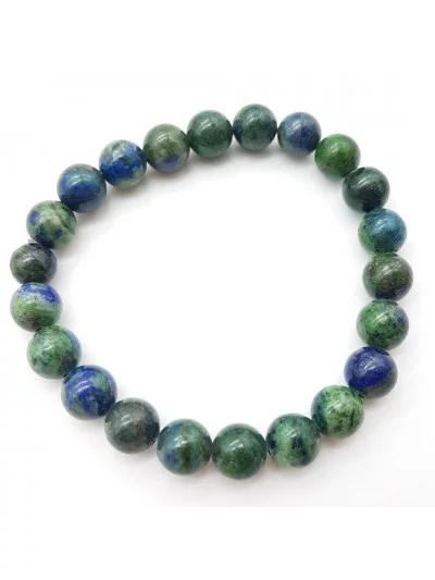 Bracelet Azurite Malachite perles 8mm - Pierres et vertus - Gaiance Minéraux