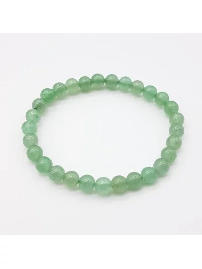 Bracelet Aventurine naturelle perles 6mm - Pierres et vertus - Gaiance Minéraux