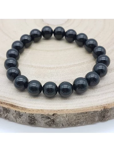 Bracelet Tourmaline Noire perles 10mm - Pierres et vertus - Gaiance Minéraux