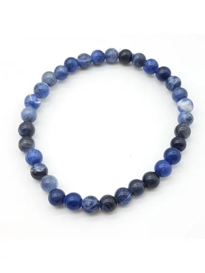 Bracelet Sodalite perles 6mm - Pierres et vertus - Gaiance Minéraux