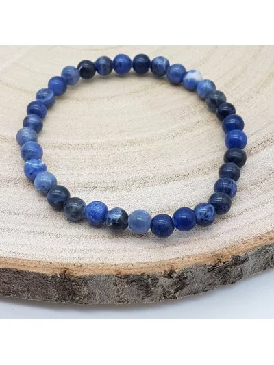 Bracelet Sodalite perles 6mm - Pierres et vertus - Gaiance Minéraux