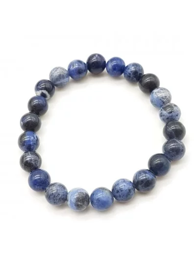 Bracelet Sodalite perles 8mm - Pierres et vertus - Gaiance Minéraux