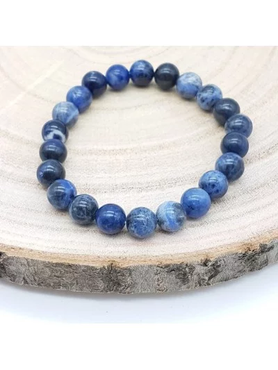 Bracelet Sodalite perles 8mm - Pierres et vertus - Gaiance Minéraux