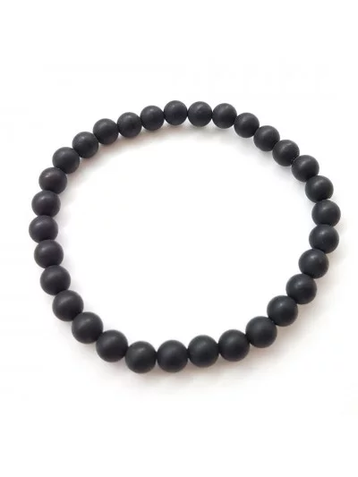 Bracelet Onyx Mat 5mm - Vertus, Bienfaits et Propriétés Lithothérapie