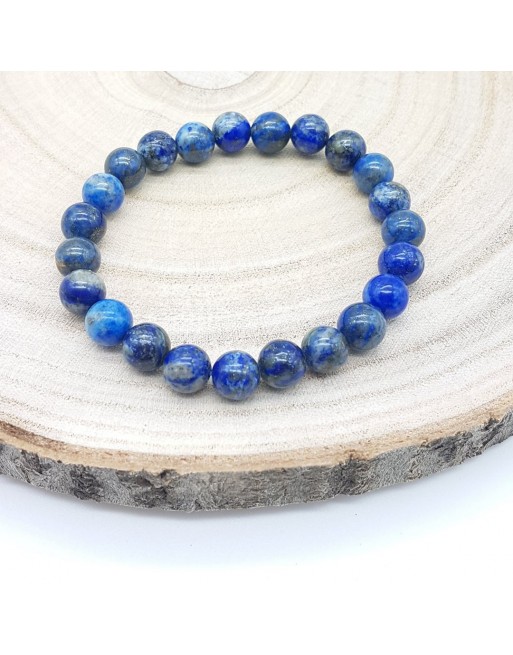 Bracelet Lapis Lazuli de 8m proposé par Gaiance Minéraux