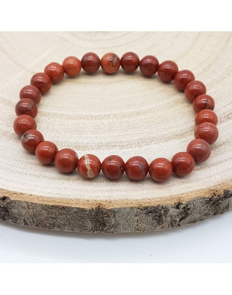 Bracelet En Perles De Jaspe Léopard 8mm - Neuf Sans Emballage - Pierre Naturelle - Style Bohème
