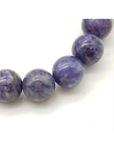 Bracelet Charoite perles 8mm - Pierres et vertus - Gaiance Minéraux