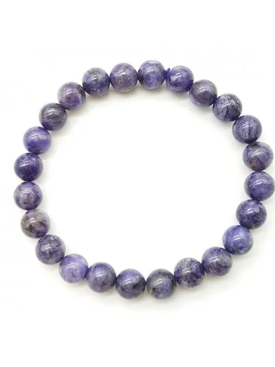 Bracelet Charoite perles 8mm - Pierres et vertus - Gaiance Minéraux