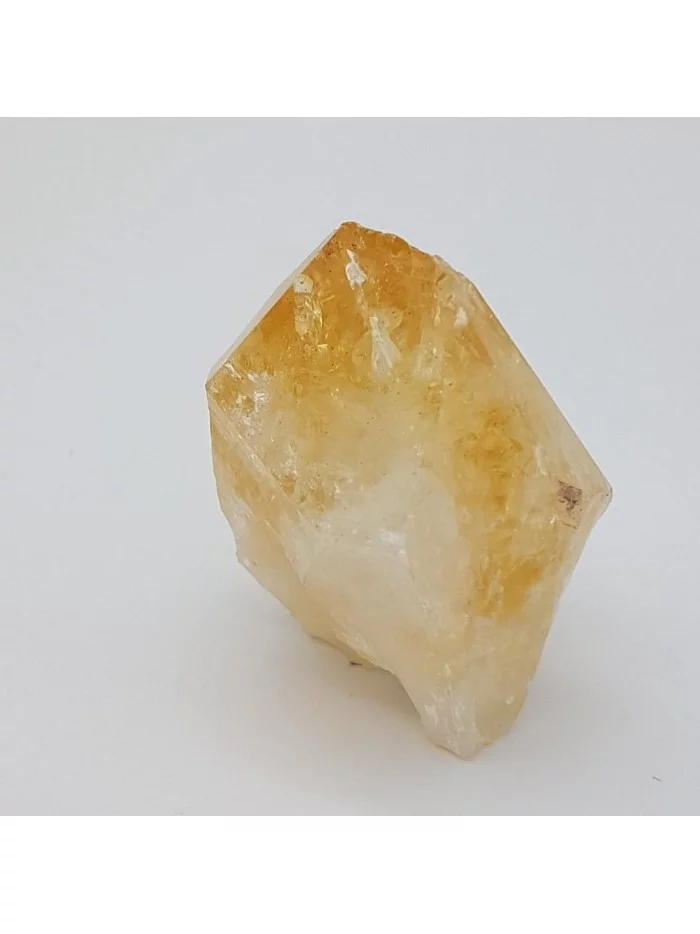 Pointe Citrine brute chauffée - Vertus, Bienfaits et Propriétés Lit...