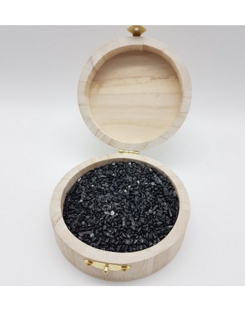 Lit cristaux Tourmaline noire, pierre roulée proposée par Gaiance Minéraux