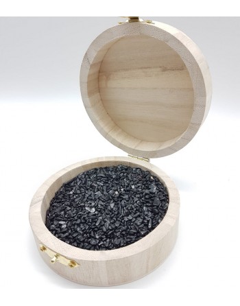 Lit cristaux Tourmaline noire, pierre roulée proposée par Gaiance Minéraux