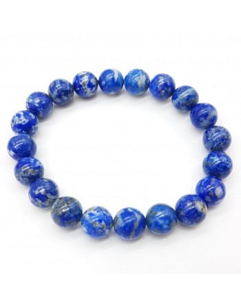 Bracelet Lapis Lazuli de 10m proposé par Gaiance Minéraux