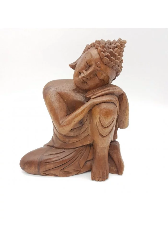 Statue Bouddha en Bois 20cm Retrait en Magasin - Vertus, Bienfaits ...