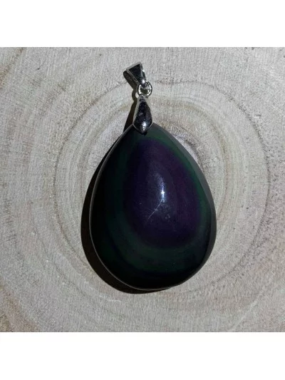 Pendentif Obsidienne Œil Céleste - Bijoux & Minéraux - Gaiance Minéraux