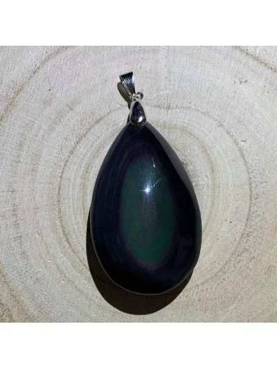 Pendentif Obsidienne Œil Céleste - Bijoux & Minéraux - Gaiance Minéraux