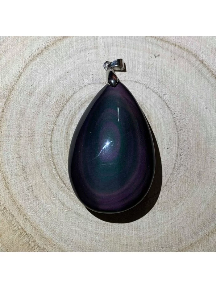 Pendentif Obsidienne Œil Céleste - Bijoux & Minéraux - Gaiance Minéraux