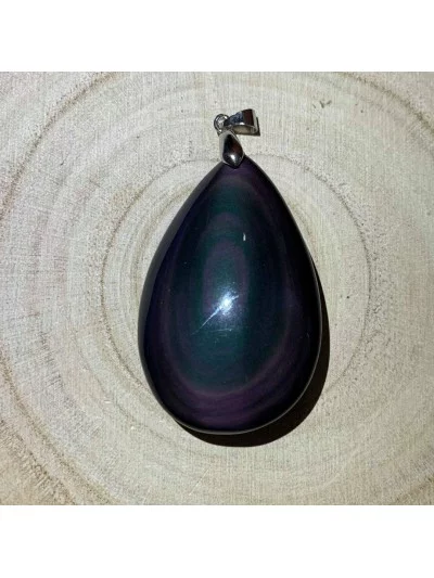 Pendentif Obsidienne Œil Céleste - Bijoux & Minéraux - Gaiance Minéraux