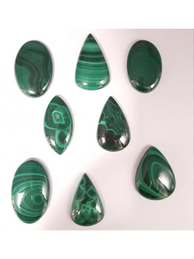 Cabochon Malachite - Bijoux & Minéraux - Gaiance Minéraux