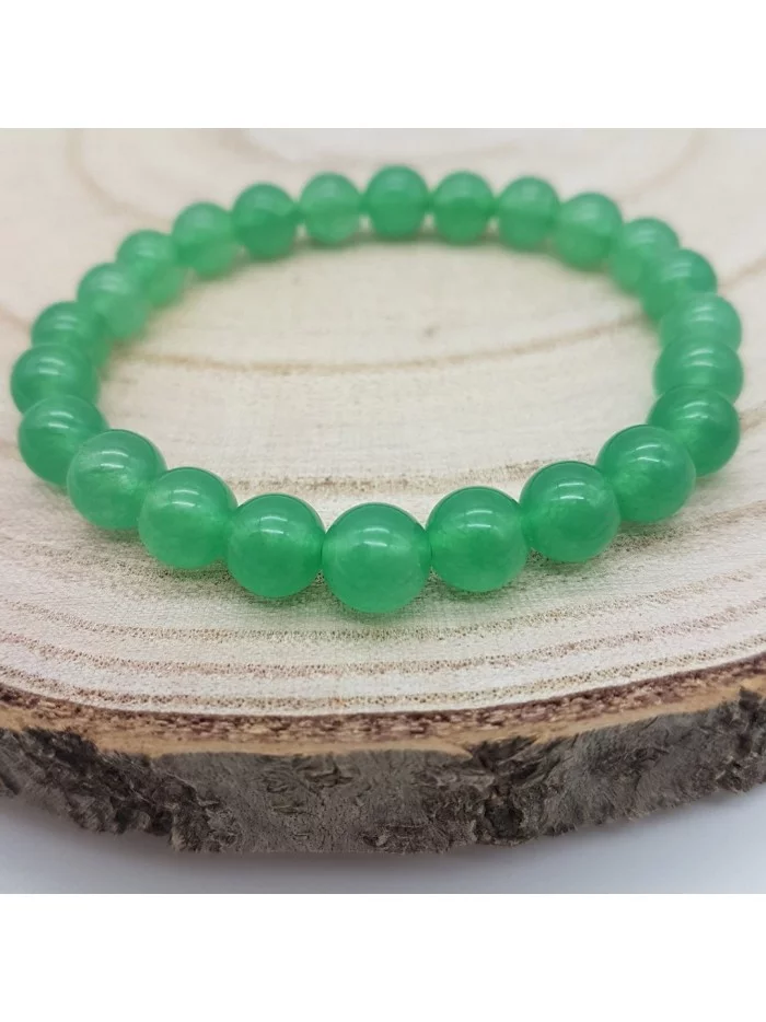 Bracelet Jade perles 8mm - Pierres et vertus - Gaiance Minéraux