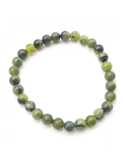 Bracelet Jade Néphrite perles 6mm - Pierres et vertus - Gaiance Minéraux