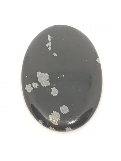 Cabochon Obsidienne Neige - Bijoux & Minéraux - Gaiance Minéraux