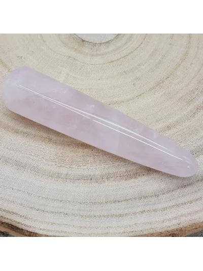 Bâton de massage minéraux en Quartz Rose - Gaiance Minéraux