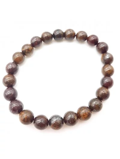 Bracelet Bronzite perles 8mm - Pierres et vertus - Gaiance Minéraux