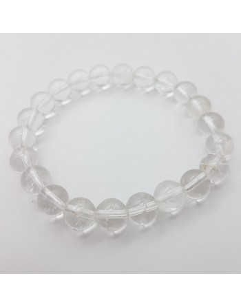 Bracelet Cristal de Roche 8m proposé par Gaiance Minéraux