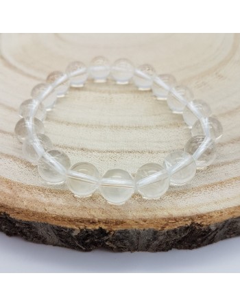 Bracelet Cristal de Roche 10m proposé par Gaiance Minéraux