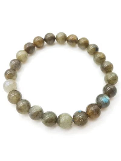 Bracelet Labradorite perles 8mm - Pierres et vertus - Gaiance Minéraux