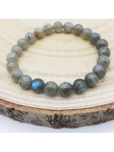 Bracelet Labradorite perles 8mm - Pierres et vertus - Gaiance Minéraux