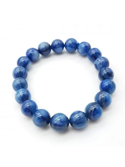 Bracelet 10m Cyanite, Kyanite ou Disthène - Pierres et vertus - Gaiance Minéraux