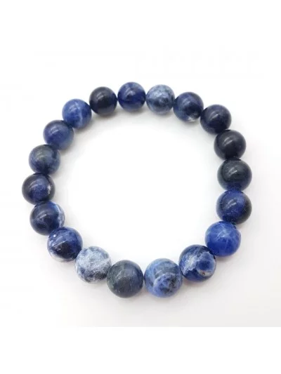 Bracelet Sodalite perles 10mm - Pierres et vertus - Gaiance Minéraux