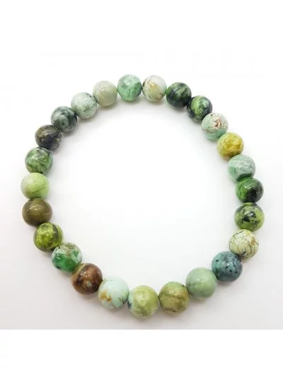 Bracelet Variscite perles 8mm - Pierres et vertus - Gaiance Minéraux