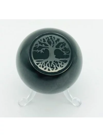 Sphère Arbre de Vie Shungite 5cm - Vertus et bienfaits - Gaiance Minéraux