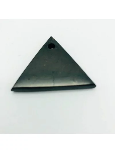 Pendentif 5cm Shungite Triangulaire - Bijoux & Minéraux - Gaiance Minéraux