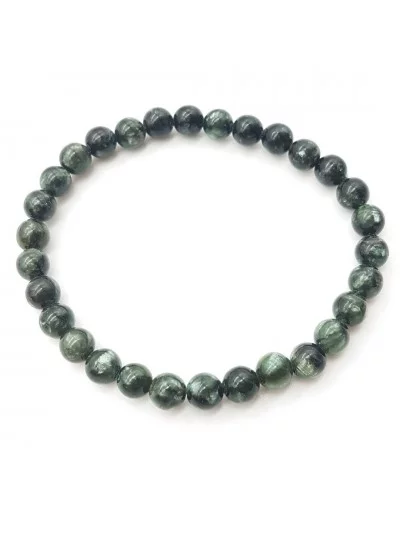 Bracelet Séraphinite perles 6mm - Pierres et vertus - Gaiance Minéraux