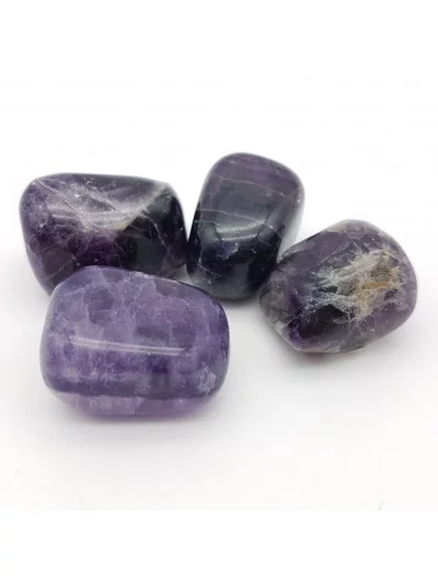 Pierre roulée Fluorite violette- Vertus Pierre Lithothérapie - Gaiance Minéraux