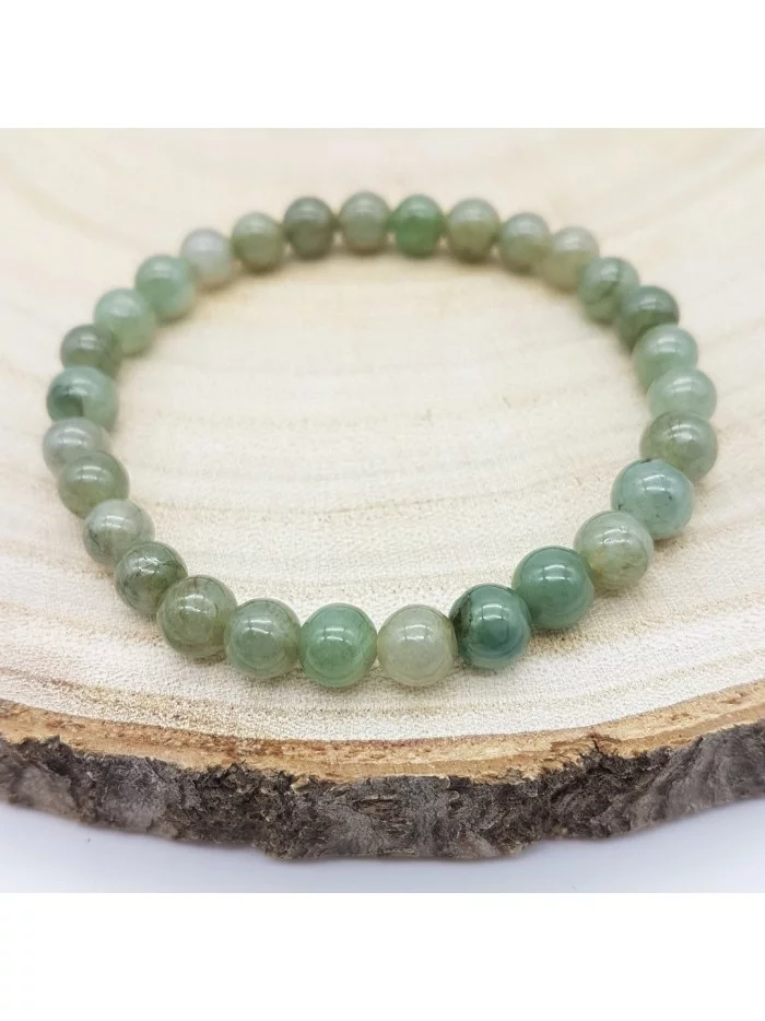 Bracelet Jade Burma perles 8mm - Pierres et vertus - Gaiance Minéraux