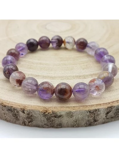 Bracelet Auralite 23 perles 10mm - Pierres et vertus - Gaiance Minéraux