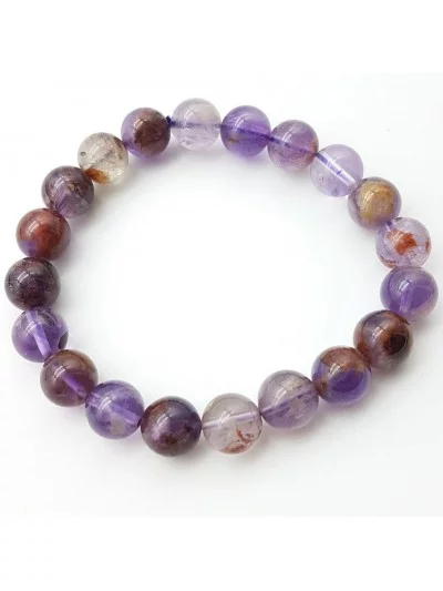 Bracelet Auralite 23 perles 10mm - Pierres et vertus - Gaiance Minéraux