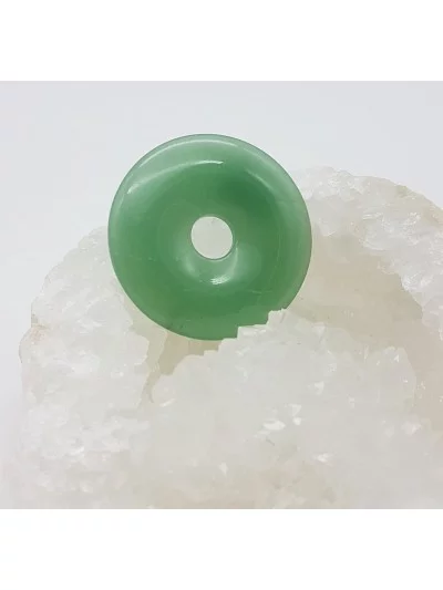 Pendentif Donut 4cm Aventurine - Bijoux & Minéraux - Gaiance Minéraux