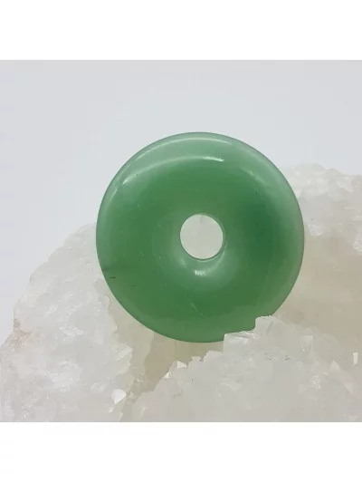 Pendentif Donut 4cm Aventurine - Bijoux & Minéraux - Gaiance Minéraux