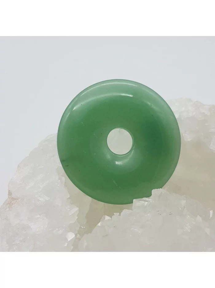 Pendentif Donut 4cm Aventurine - Bijoux & Minéraux - Gaiance Minéraux