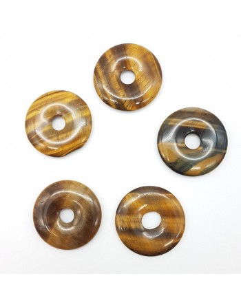 Pendentif donut Oeil de tigre proposé par Gaiance minéraux